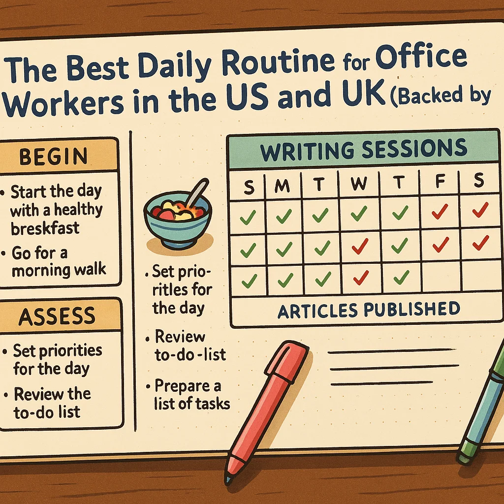 The Best Daily Routine for Office Workers in the US and UK (Backed by Science)